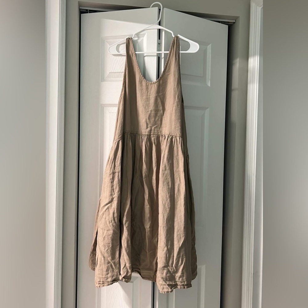 Not Perfect Linen Volume Dress